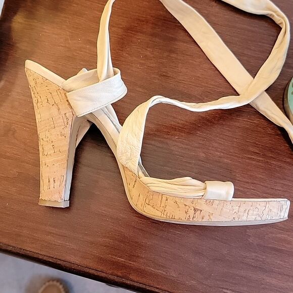 ESP faux leather wrap sandals - Picture 8 of 10